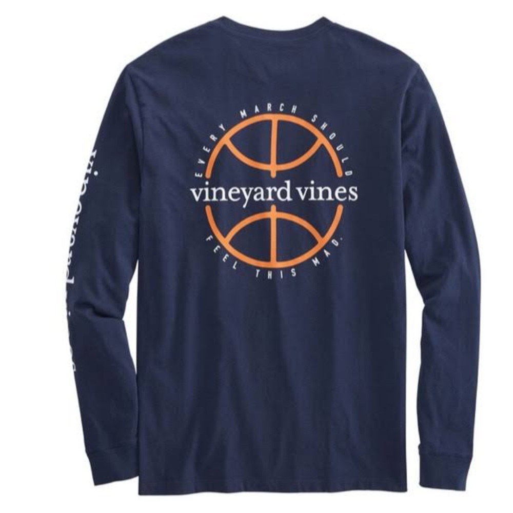 Vineyard Vines Basketball T Shirt Men’s Medium